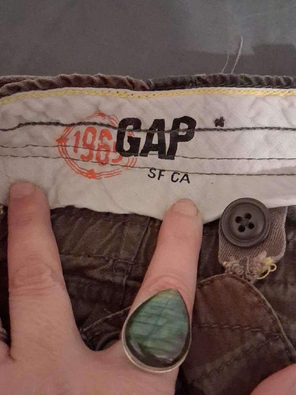 GAP Men's Camouflage Cargo Pants - Brown/Green Camo - Picture 2 of 5